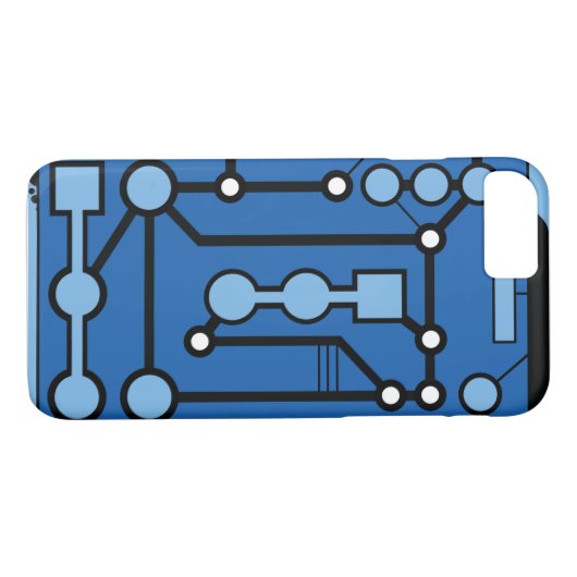 Motherbox Blue Case-Mate iPhone Case (Achterkant (Horizontaal))