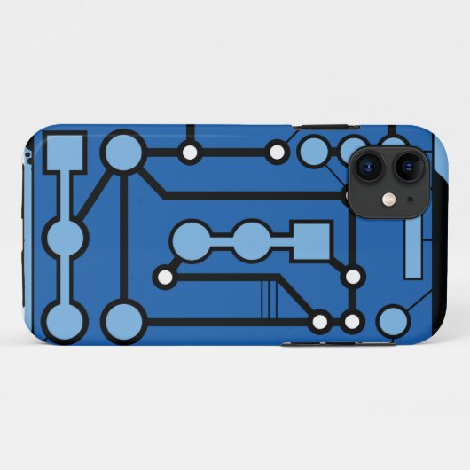 Motherbox Blue Case-Mate iPhone Case (Achterkant (horizontaal))