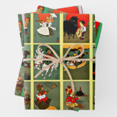 Mothergoose Nursery Rhymes Fairytale Art Inpakpapier Vel (In situ)