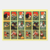 Mothergoose Nursery Rhymes Fairytale Art Inpakpapier Vel (Voorkant)