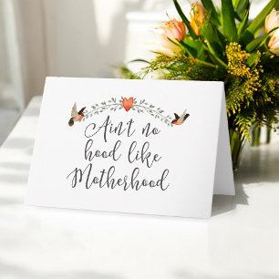Motherhood Funny Quote voor nieuwe moeder Kaart