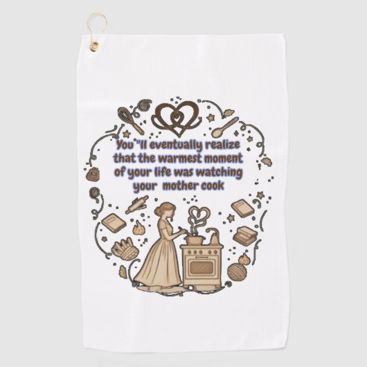 Motherhood Golfhanddoek (Voorkant)