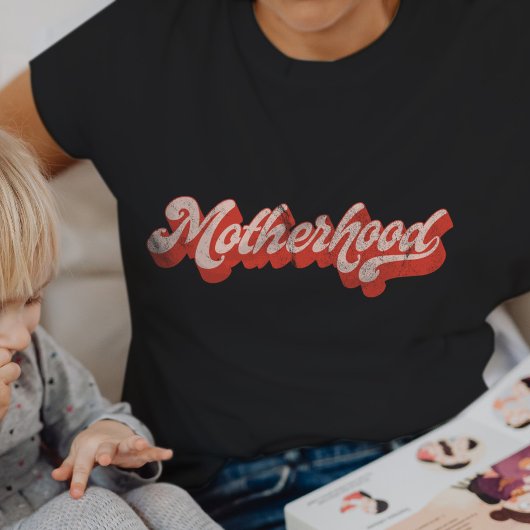 Motherhood Retro Funny mama Moederdag T-shirt
