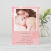 Mothering Baby shower van pensionering Fotouitnodi Kaart (Staand voorkant)
