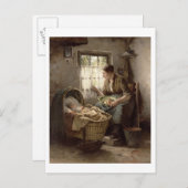 Motherly Affection (olie op canvas) Briefkaart (Voorkant / Achterkant)