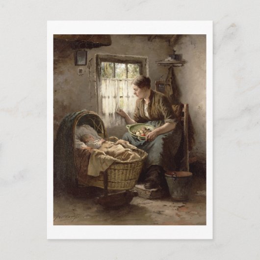 Motherly Affection (olie op canvas) Briefkaart (Voorkant)