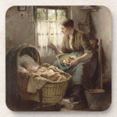 Motherly Affection (olie op canvas) Drankjes Onderzetter (Voorkant)