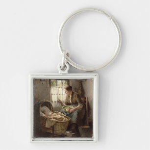 Motherly Affection (olie op canvas) Sleutelhanger