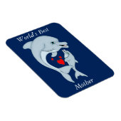 Motherly Dolphin Love Magneet (Rechterzijde)