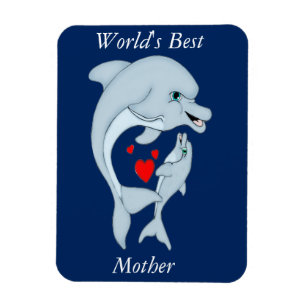 Motherly Dolphin Love Magneet