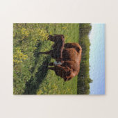 Motherly Love Koe & Calf Legpuzzel (Horizontaal)