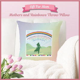Mothers and Rainbows Mother's Day Throw Pillow Kussen
