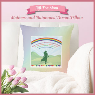 Mothers and Rainbows Mother's Day Throw Pillow Kussen
