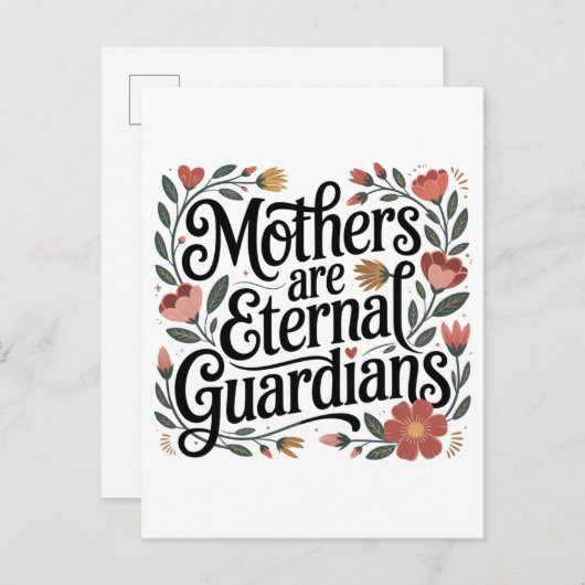 Mothers Are Eternal Guardians Uitnodiging Briefkaart (Voorkant / Achterkant)