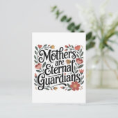 Mothers Are Eternal Guardians Uitnodiging Briefkaart (Staand voorkant)