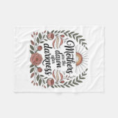 Mothers Are The Dawn After Darkness Fleece Deken (Voorkant (Horizontaal))