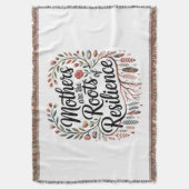 Mothers Are The Roots Of Resilience Deken (Voorkant Verticaal)