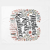 Mothers Are The Roots Of Resilience Fleece Deken (Voorkant (Horizontaal))