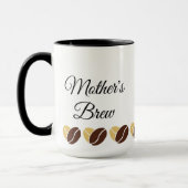 Mother's Brew Mok-Dad's Coffee Mok-bewerkbaar Mok (Links)
