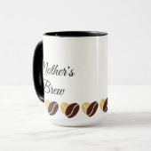 Mother's Brew Mok-Dad's Coffee Mok-bewerkbaar Mok (Voorkant links)