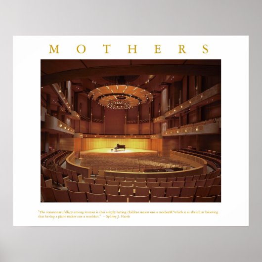 MOTHERS citeren Pianoconcertfase Fotofoto's afdruk Poster (Voorkant)