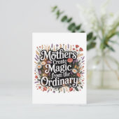 Mothers Create Magic From The Ordinary Feestdagenkaart (Staand voorkant)