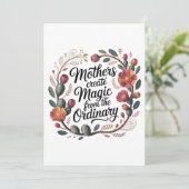 Mothers Create Magic From The Ordinary Kaart (Staand voorkant)
