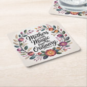Mothers Create Magic From The Ordinary Kartonnen Onderzetters (Schuin)