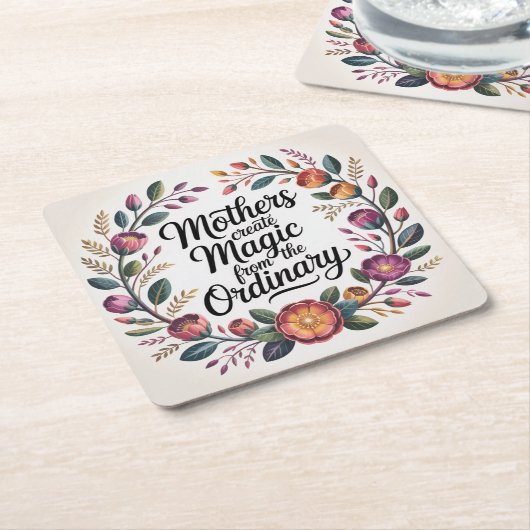 Mothers Create Magic From The Ordinary Kartonnen Onderzetters (Schuin)