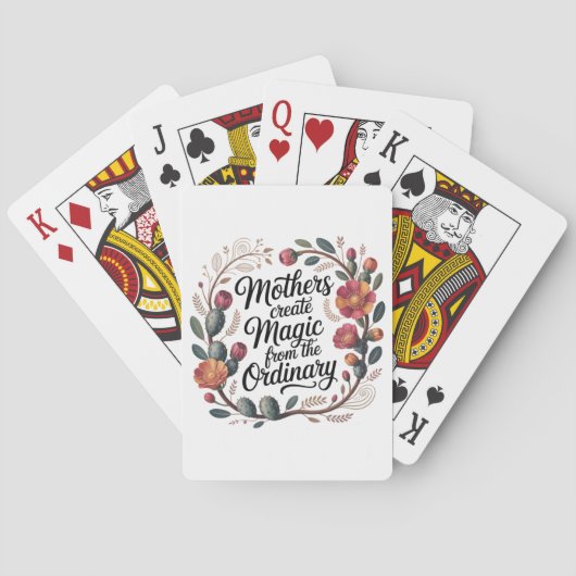 Mothers Create Magic From The Ordinary Pokerkaarten (Achterkant)