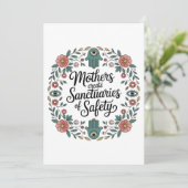 Mothers Create Sanctuaries Of Safety Kaart (Staand voorkant)