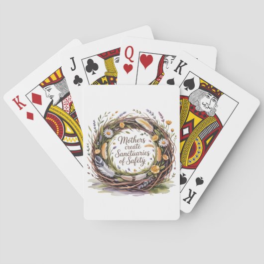 Mothers Create Sanctuaries Of Safety Pokerkaarten (Achterkant)