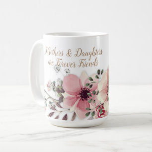Mothers Daughters Gezegde Pink Floral Koffiemok
