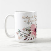 Mothers Daughters Gezegde Pink Floral Koffiemok (Links)
