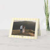 Mothers Day 10 Photo Vintage Yellow Stripes Feestdagen Kaart (Achterkant)