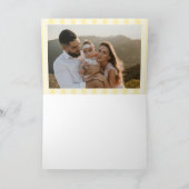 Mothers Day 10 Photo Vintage Yellow Stripes Feestdagen Kaart (Binnen)