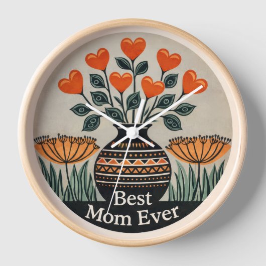 Mother's Day 10" Round Wall Clock (Voorkant)