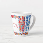 Mother's Day 2026 Brush Strokes Wildflowers Latte Mok (Rechterhoek)