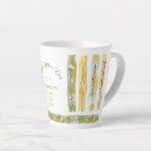 Mother's Day 2026 Brush Strokes Wildflowers Latte Mok (Rechterhoek)
