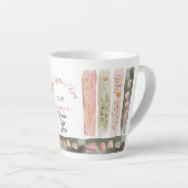 Mother's Day 2026 Brush Strokes Wildflowers Latte Mok (Rechterhoek)