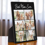 Mother's Day 6 Photo Collage Best Mom Ever  Fotoplaat<br><div class="desc">Celebrate Mom this Mothers Day with a custom 6 photo collage plaque featuring the message Best Mom Ever. This high-quality wood plaque is the perfect way to showcase your favorite moments and memories. Printed on premium birch or maple wood, it makes a meaningful keepsake that Mom can cherish forever. Upload...</div>