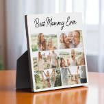Mother's Day 6 Photo Collage Best Mommy Ever  Fotoplaat<br><div class="desc">Honor the most important woman in your life with this Best Mommy Ever Mothers Day photo collage plaque. Designed with six customizable photo slots, it is the perfect way to showcase your favorite memories and celebrate everything she does. Whether it is for Mothers Day, her birthday, or a heartfelt surprise,...</div>