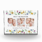 Mother's Day Best Mom Ever Floral Fotoblokken (Voorkant)