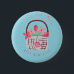 Mother's Day,Best Mom Ever, with Beautiful Flower Ronde Button 5,7 Cm<br><div class="desc">Mother's Day, Best Mom Ever,  with Beautiful Flower in a Basket</div>