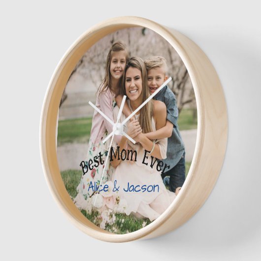 Mother's day best mum wall clock  (Hoek)