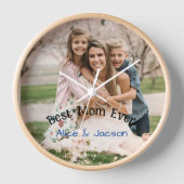 Mother's day best mum wall clock  (Voorkant)