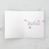 Mother's Day-bicycle with geraniums Kaart (Binnen)