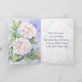 Mother's Day Blessing Bible Verse Floral Feestdagen Kaart (Binnen)
