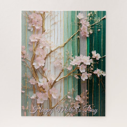 Mother's Day Blooming Cherry Blossoms Wall  Legpuzzel (Verticaal)