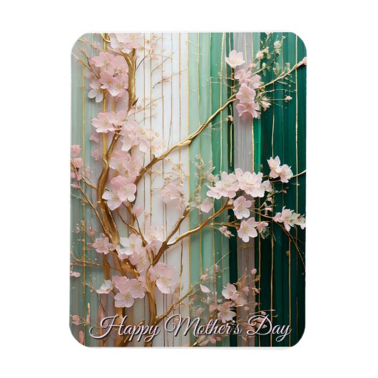  Mother's Day Blooming Cherry Blossoms Wall  Magneet (Verticaal)